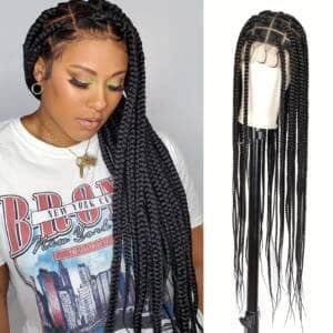 Curly Braided Lace Front Wig