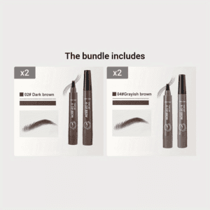 Micro-Fork Tip Eyebrow Pen – Ultra-Fine 4-Tip Design for Flawless, Long-Lasting 3D Brows - Image 10