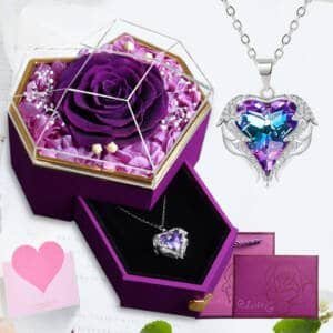 Everlasting Love: Ocean Heart Necklace Gift Set – A Symbol of Timeless Romance - Image 2