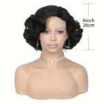 8-inch curly wave lace front wig