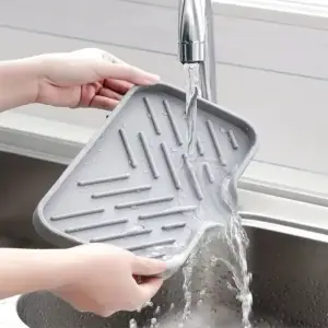 Silicone Sink Tray with Drain