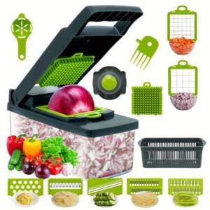 VegEase 12/16pcs Multifunctional Vegetable Chopper – Your Ultimate Kitchen Companion - Image 7