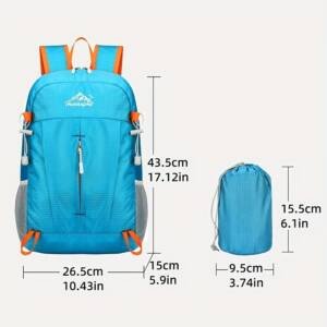 Ultra-Light Foldable Waterproof Backpack – Durable, Spacious & Travel-Ready - Image 3